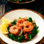 Mediterranean Shrimp with Spinach First Image