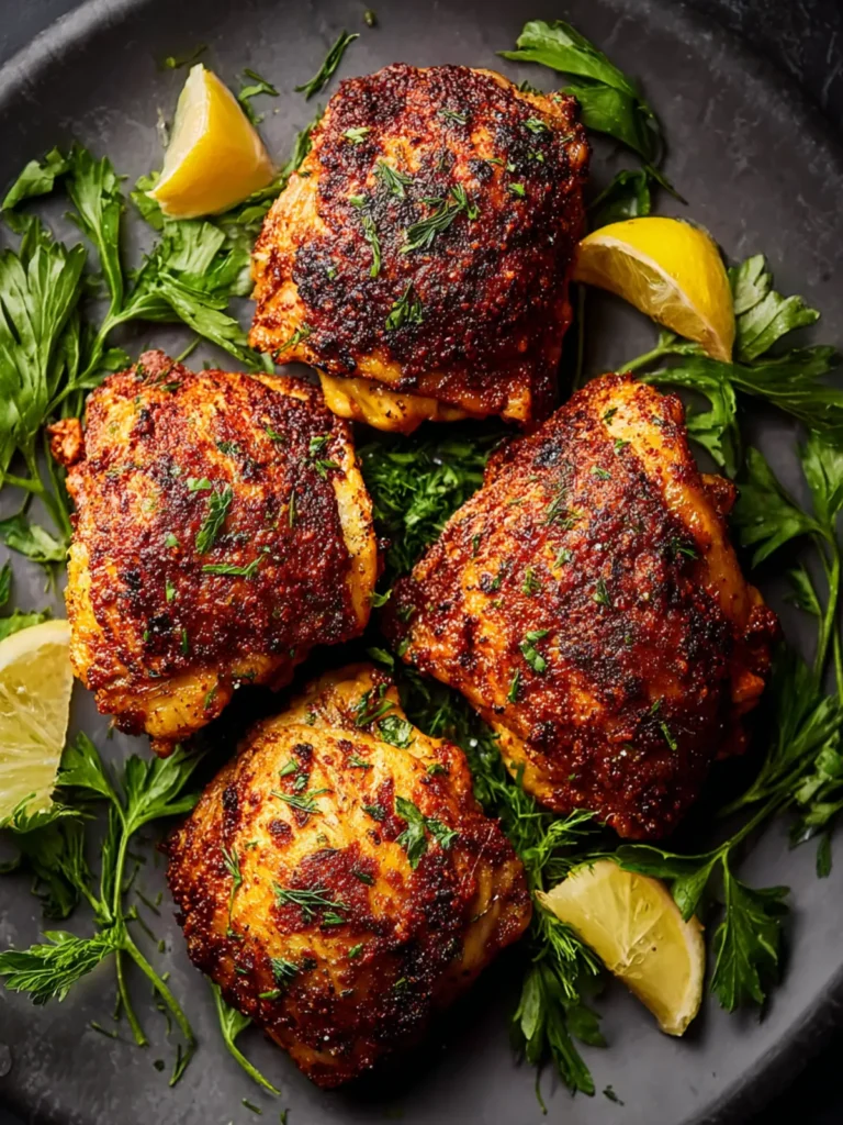 Air Fryer Chicken Thighs With Crispy Skin First Image