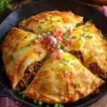 Cheesy Beef Pockets First Image