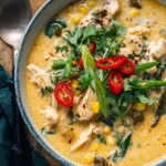 Creamy One Pot Chicken Poblano Soup First Image