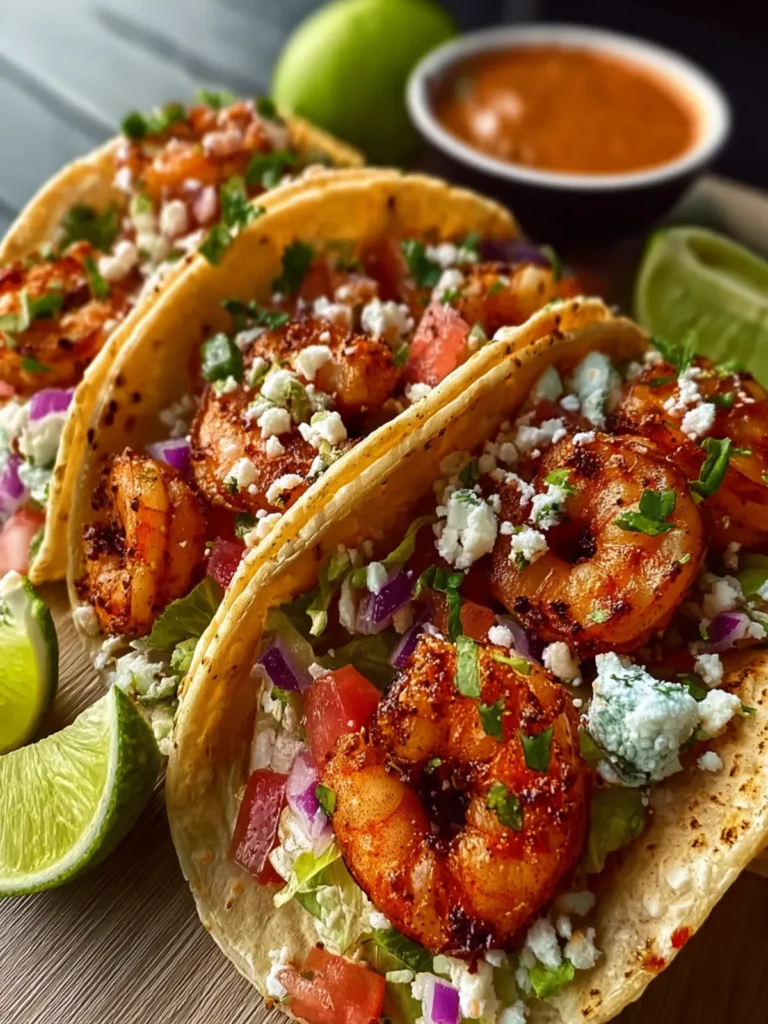 Mouthwatering Shrimp Tacos First Image