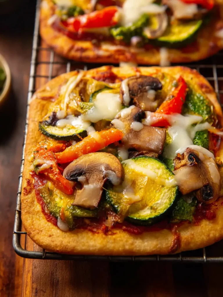 Roasted Vegetable Flatbread Pizzas First Image