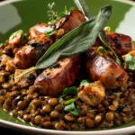 Sausage and Lentils with Fried Sage First Image
