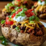 Taco Loaded Baked Potatoes First Image