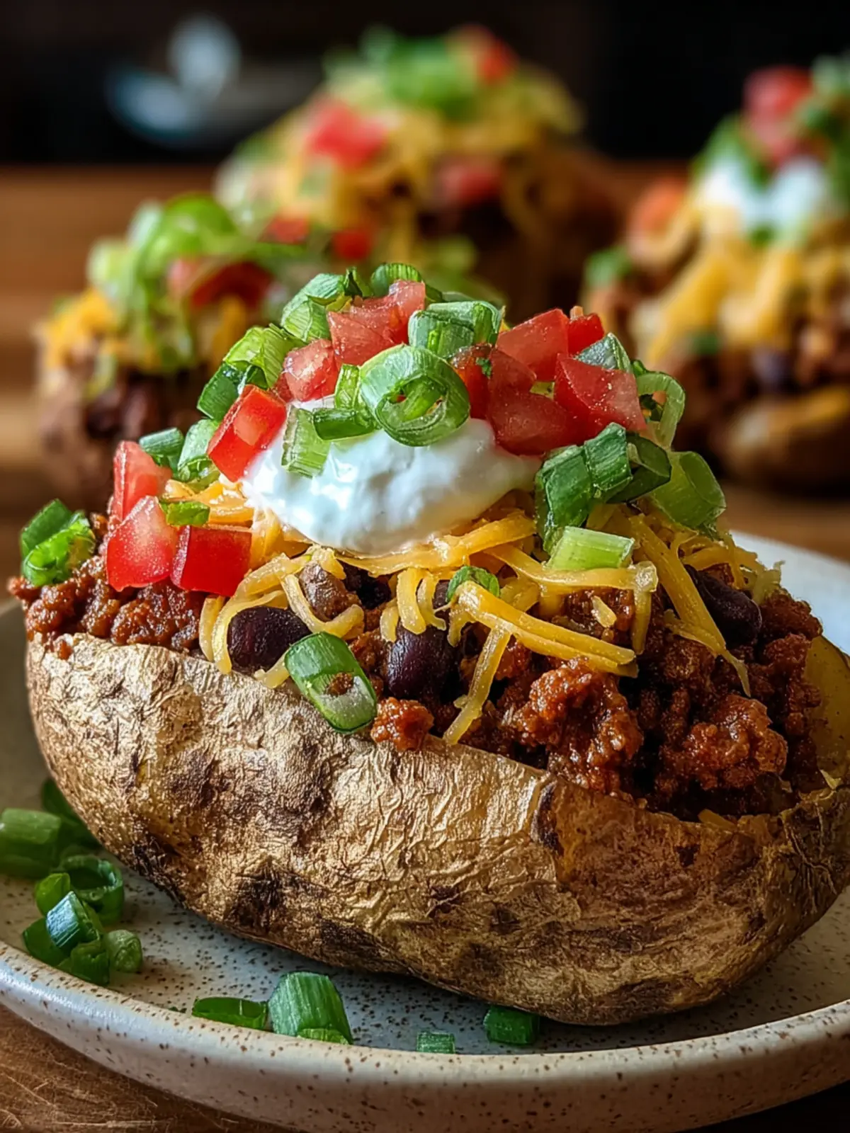 Taco Loaded Baked Potatoes First Image