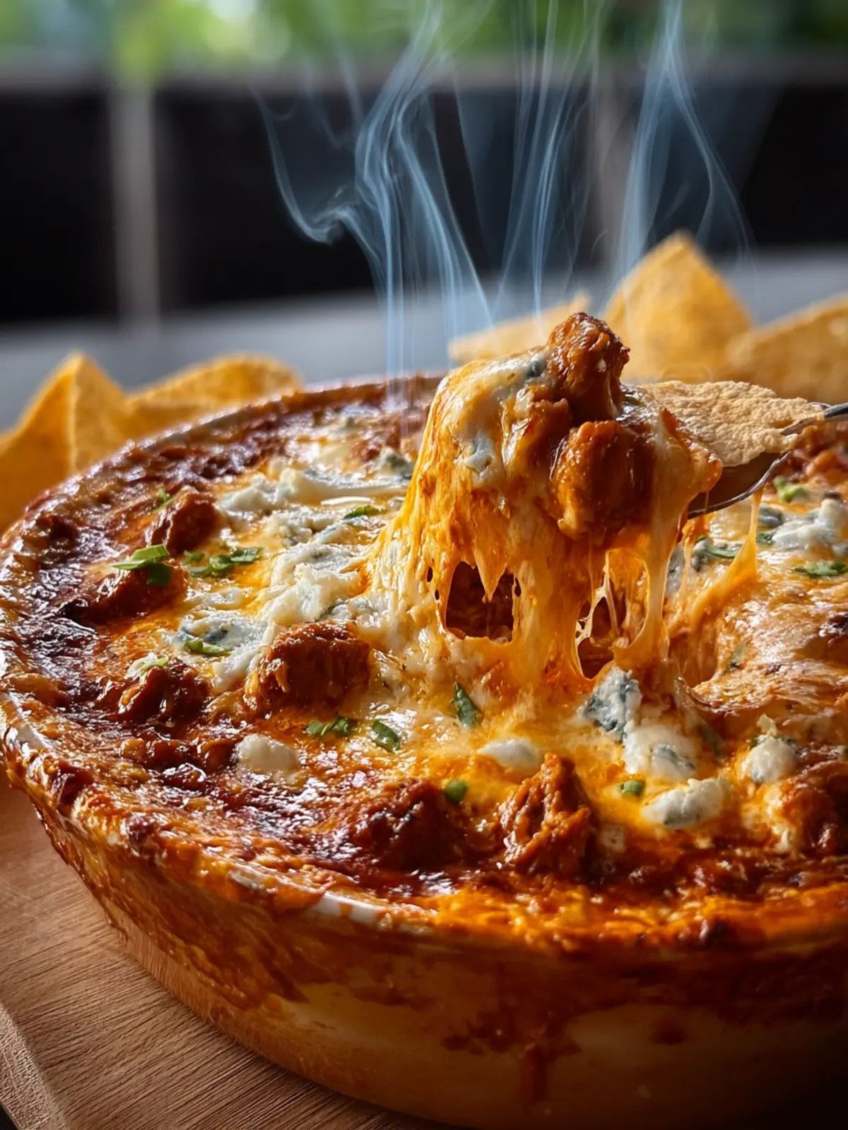 Easy Hot Cream Cheese Chili Dip First Image