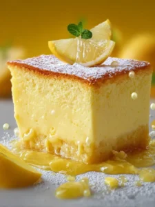 Lemon Custard Cake First Image