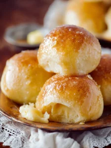 No-Knead Dinner Rolls with Honey Butter First Image