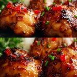 Sweet Chili Chicken Thighs in Air Fryer First Image