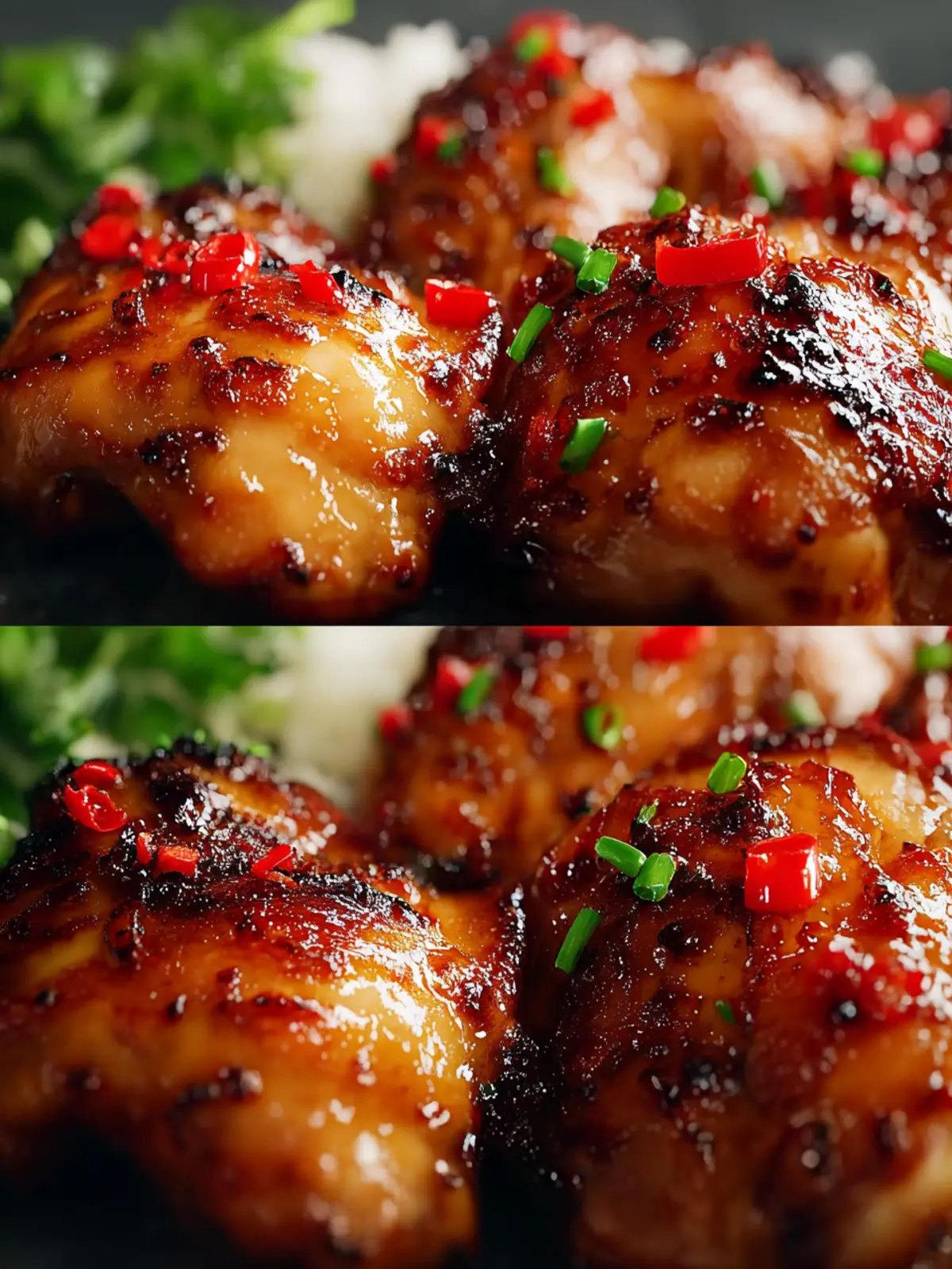 Sweet Chili Chicken Thighs in Air Fryer First Image