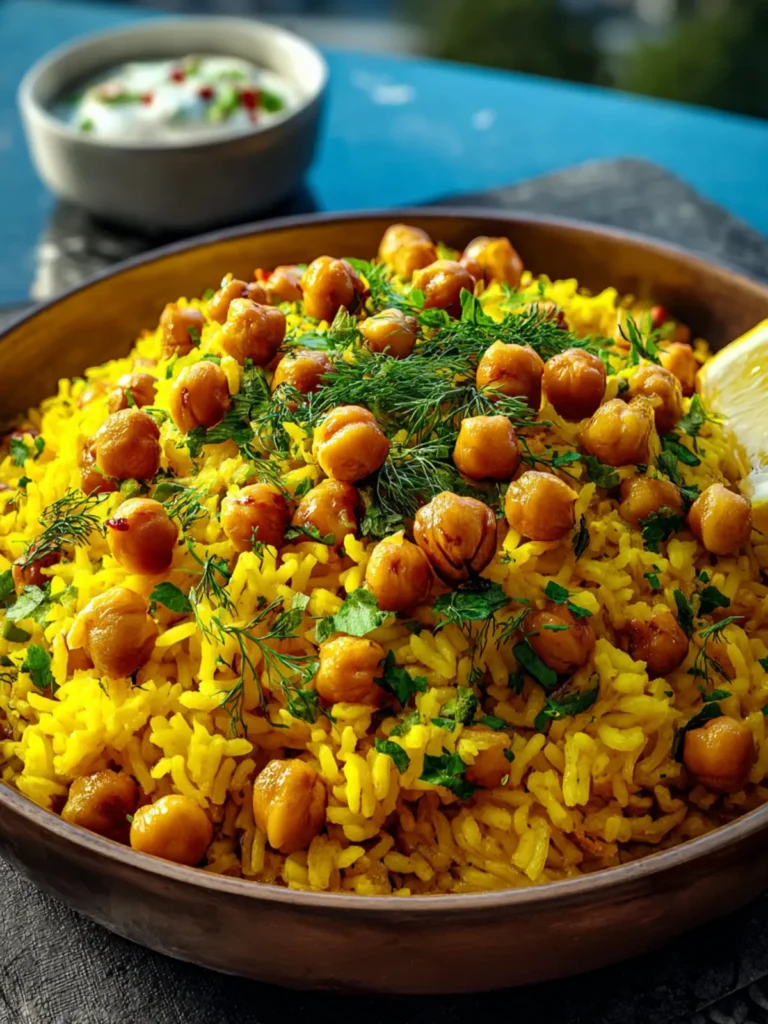 Turmeric Rice with Chickpeas First Image
