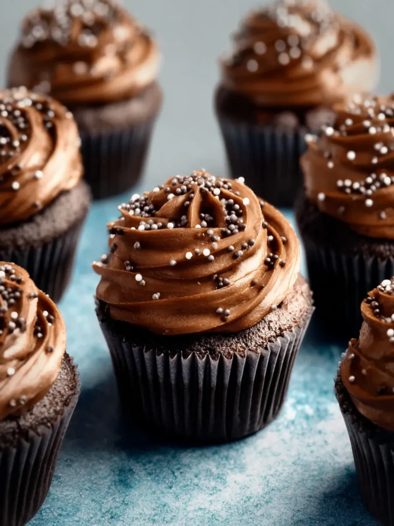 Eggless Chocolate Cupcakes First Image