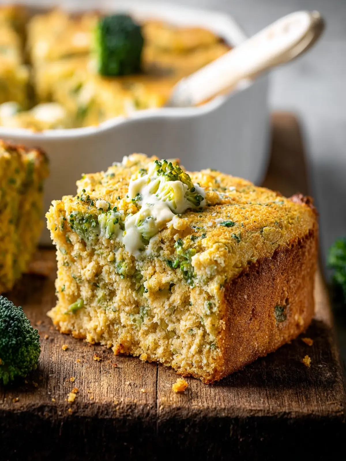 broccoli cornbread cheese First Image