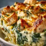 chicken spinach cream cheese casserole First Image